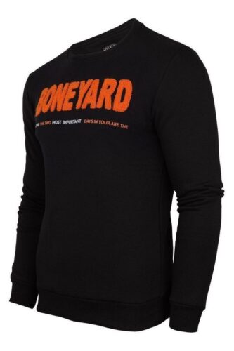 Bluza męska BONEYARD klasyczna z nadrukiem granatowa BY-SW 16