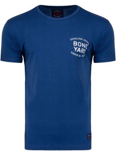 T-shirt Boneyard duży rozmiar bawełna Niebieska Art-8036
