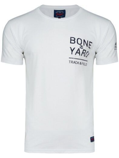 Oryginalna koszulka Boneyard bawełniana Biała Art-8038