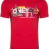 Koszulka Męska T-shirt z Nadrukiem Czerwona Art-8342