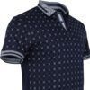 Koszulka Polo Granatowa Wzór BY6024