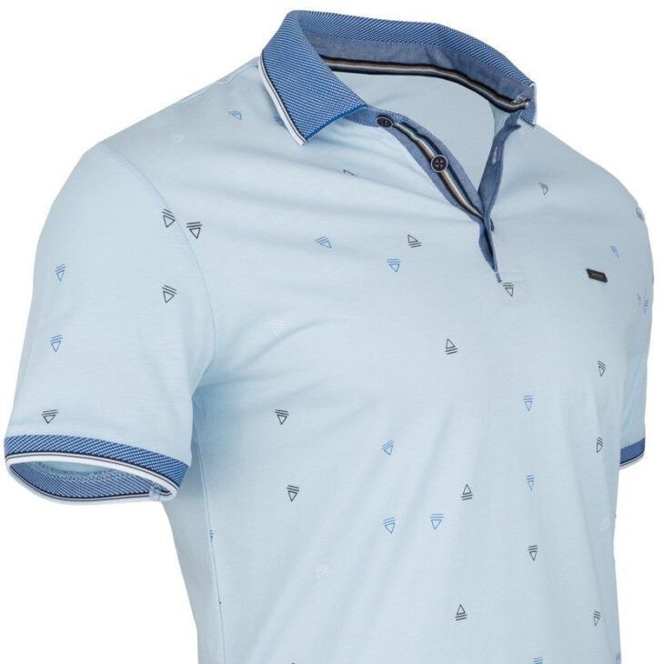 Koszulka Polo Niebieska BY6025