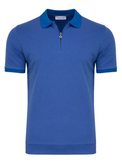 Koszulka polo Cristiano bawełna 100% niebieska 12529