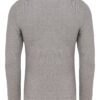Sweter Conti z kołnierzem bawełniany jasnoszary 15003-40