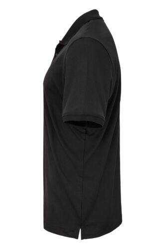 Koszulka polo Nice duży rozmiar guziki bawełniana czarna 12574