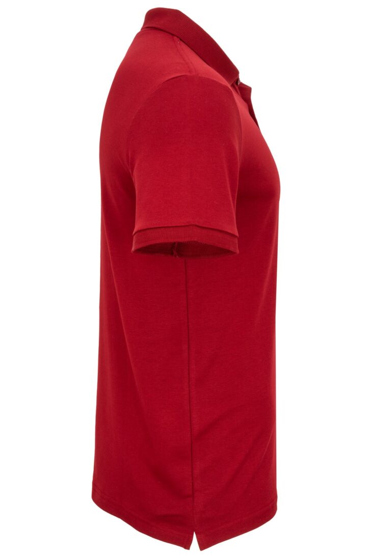Koszulka polo Saint Pons bawełna zapinana na guziki 100% bordowa, czerwona BY-001
