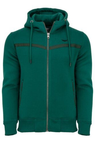 Bluza Marco rozpinana z kapturem zielona ciepła BY-0337