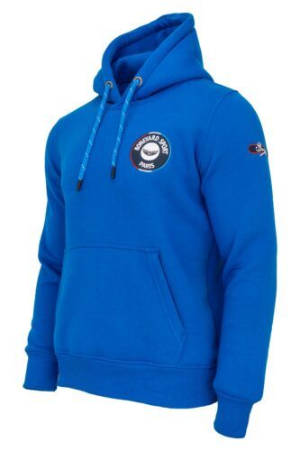 Bluza Paris Sport z kapturem kangurka ciepła niebieska 0362