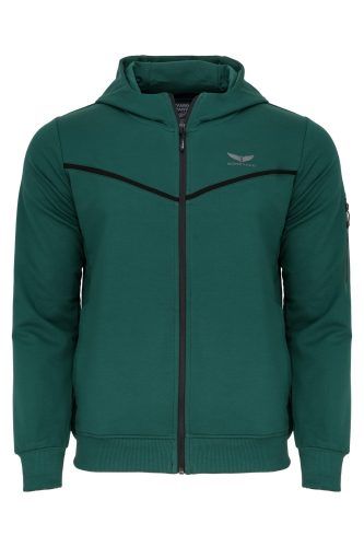 Rozpinana bluza Nico Top wygodna z kapturem 6 kolorów zielona 3712