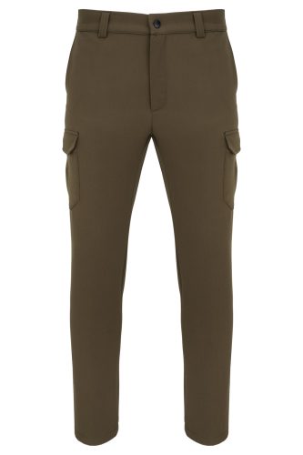 Spodnie bojówki outdoorowe męskie z praktycznymi kieszeniami khaki 9707