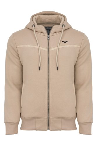 Bluza Marco rozpinana z kapturem ciepła beżowa BY-0337