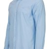 Koszula męska Sorrento z lekkiej bawełny premium, Classic Fit kolor niebieski bok