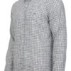 Koszula męska Linen Luxe w kratkę button-down Comfort Fit kolor szary bok