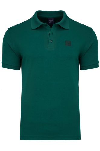 Koszulka polo duże rozmiary Saint Pons bawełna 100% kolor zielony przód