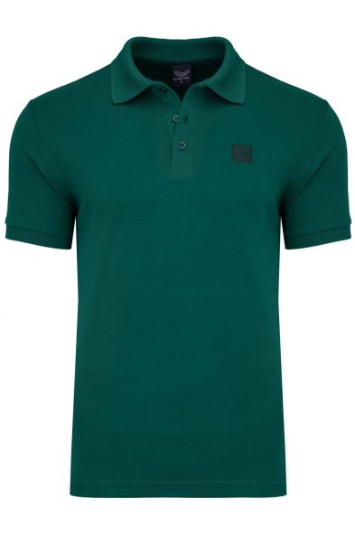 Koszulka polo duże rozmiary Saint Pons bawełna 100% kolor zielony przód