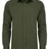 Koszula męska Ciro elegancka koszula z miękkiego materiału Classic Fit kolor zielony przód