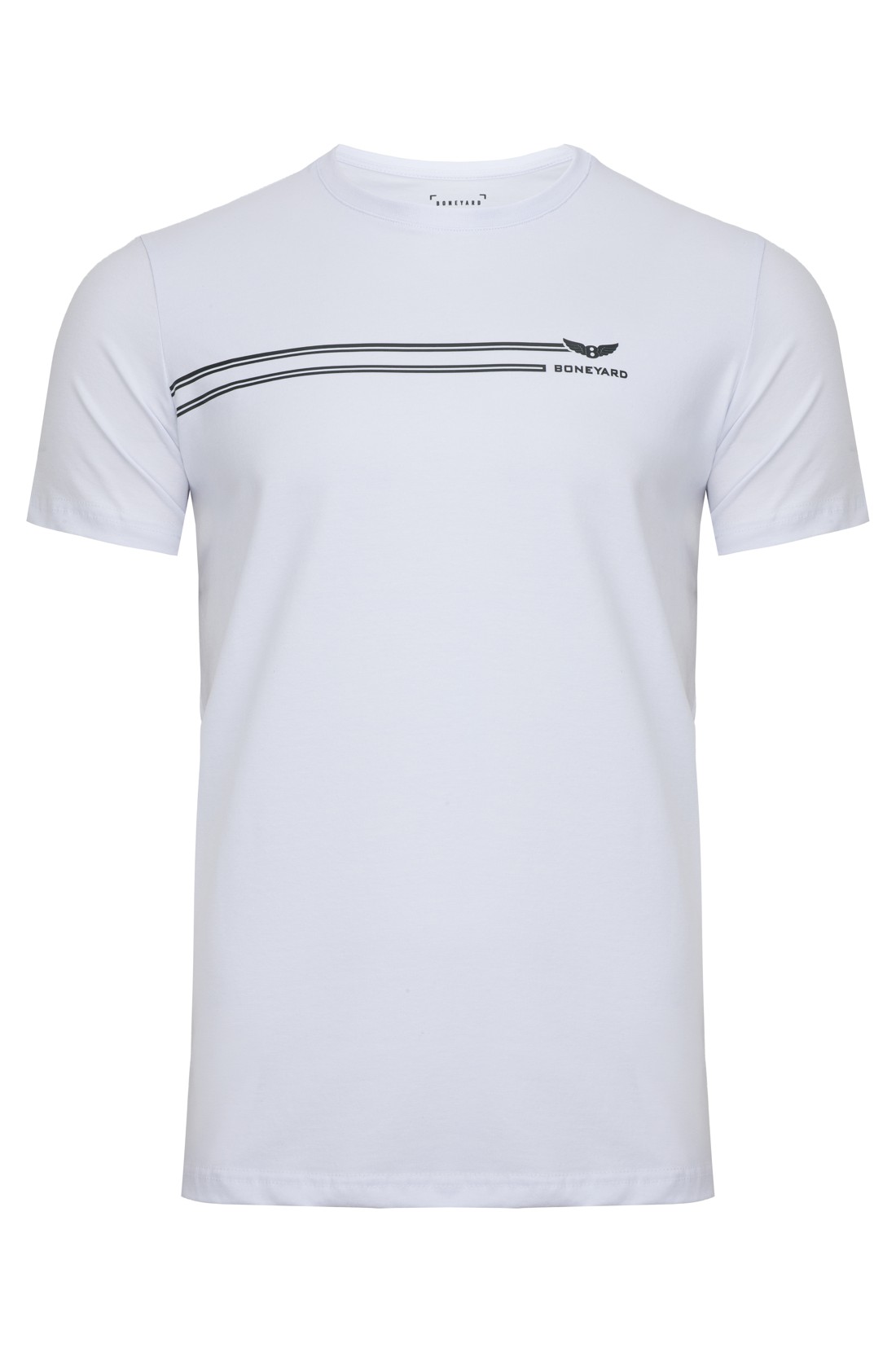 Koszulka męska Aero T-shirt bawełniany z elastanem kolor biały przód