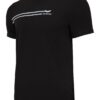 Koszulka męska Aero T-shirt bawełniany z elastanem kolor czarny bok