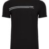 Koszulka męska Aero T-shirt bawełniany z elastanem kolor czarny przód