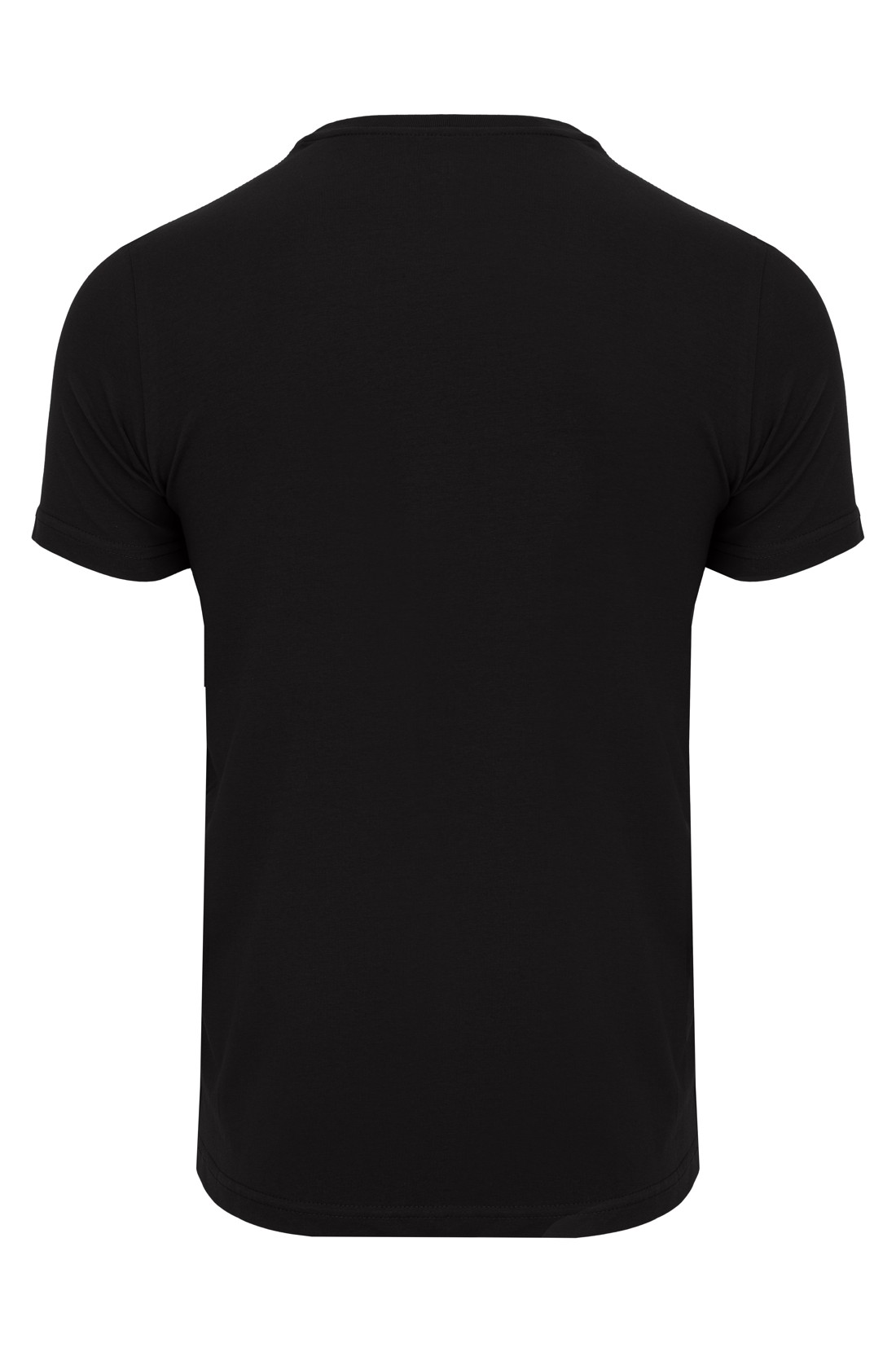 Koszulka męska Aero T-shirt bawełniany z elastanem kolor czarny tył