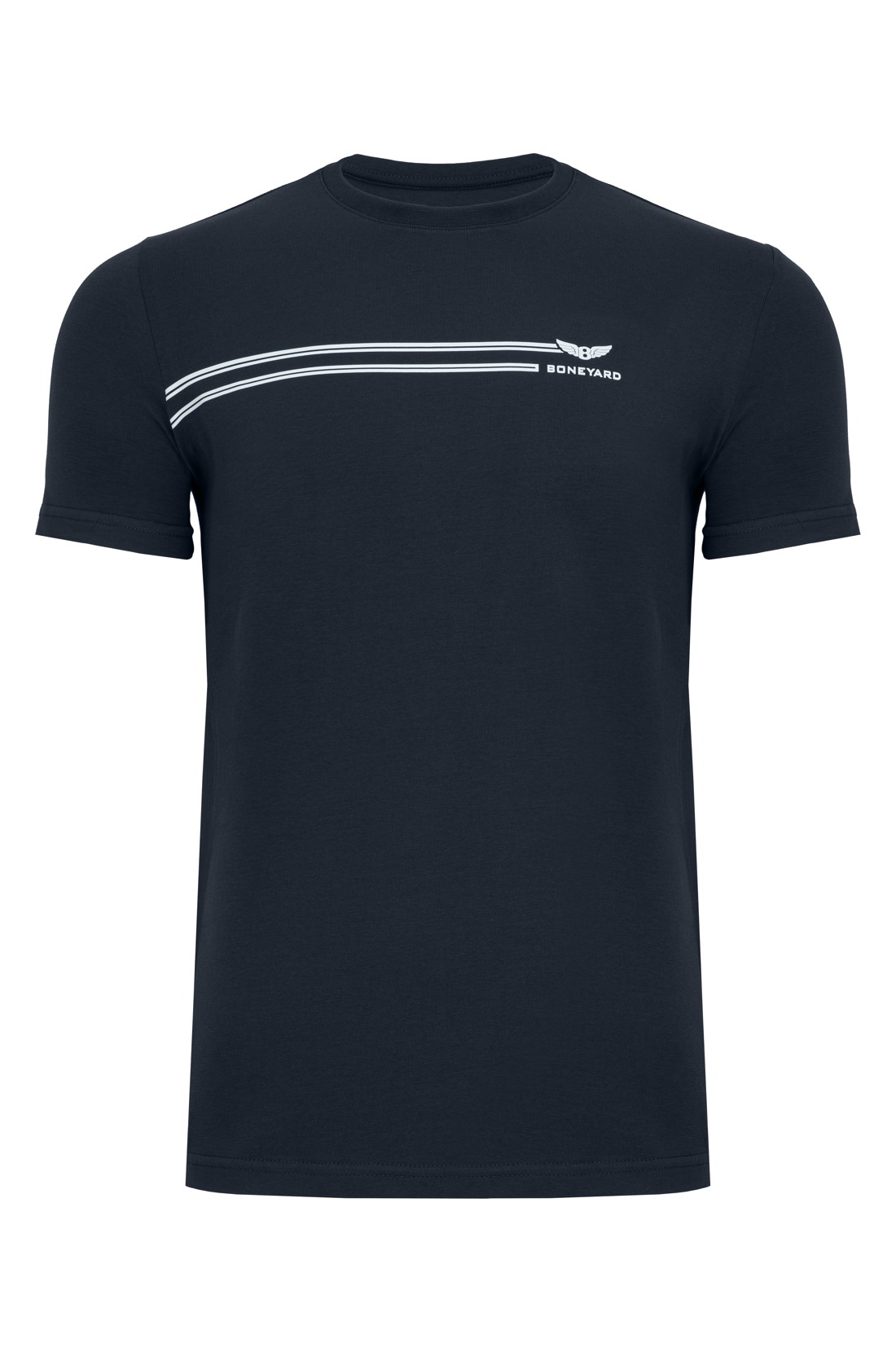 Koszulka męska Aero T-shirt bawełniany z elastanem kolor granatowy przód