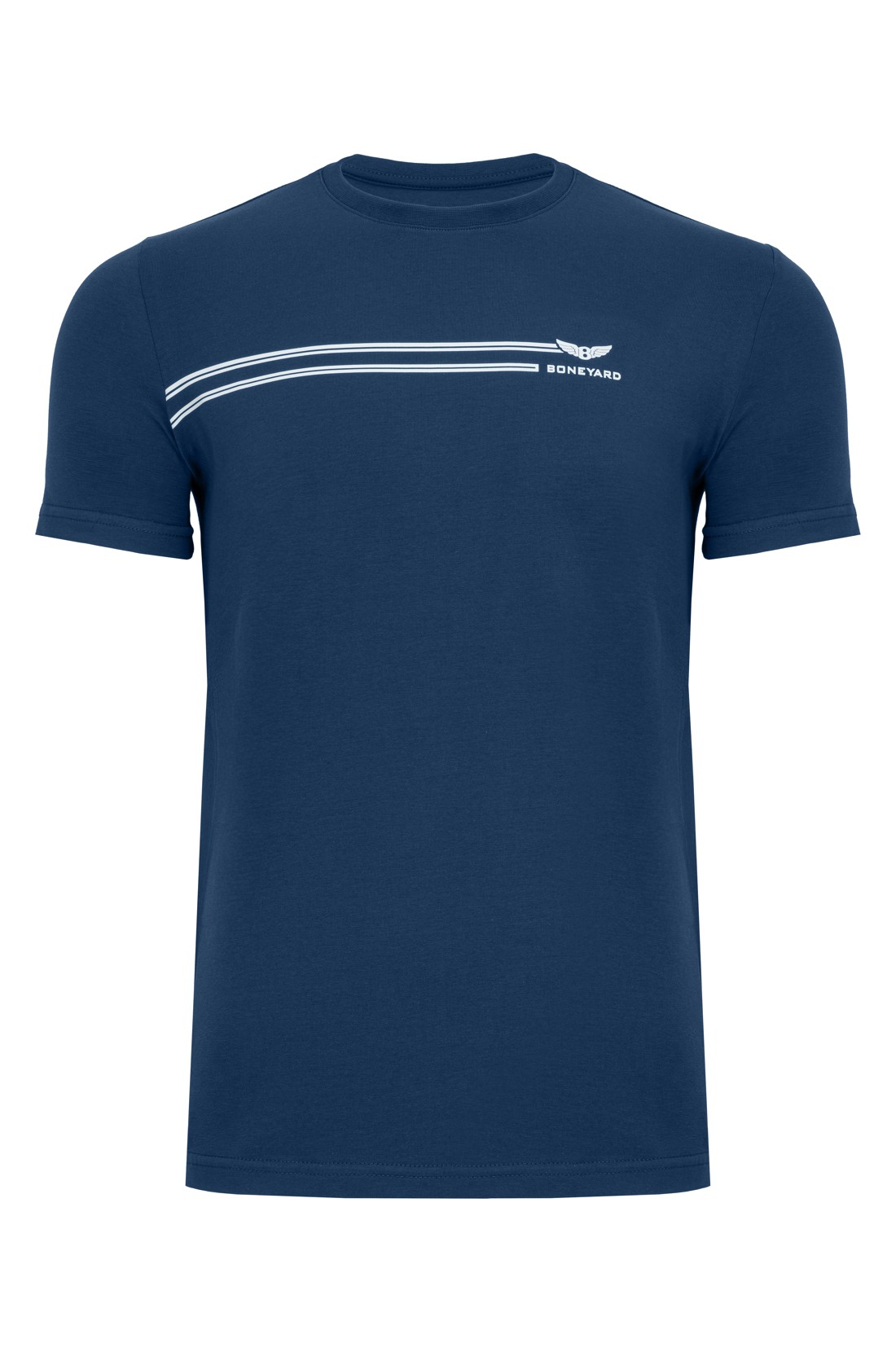Koszulka męska Aero T-shirt bawełniany z elastanem kolor indygo przód