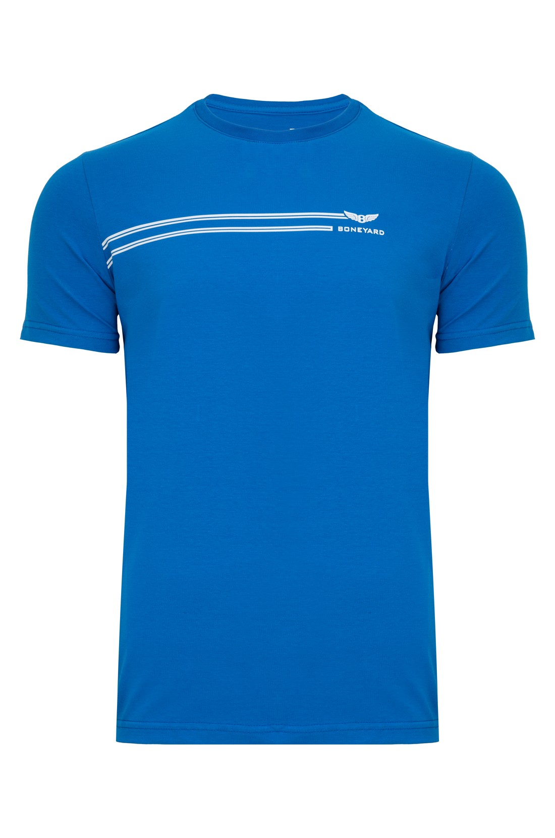 Koszulka męska Aero T-shirt bawełniany z elastanem kolor niebieski przód