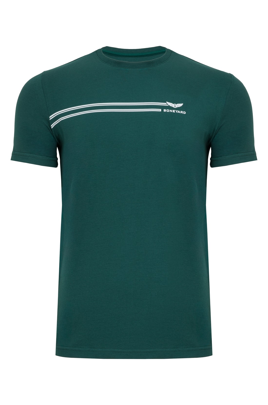 Koszulka męska Aero T-shirt bawełniany z elastanem kolor zielony przód