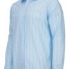Koszula męska San Vito w pasy, bawełna premium, Classic Fit kolor błękitny bok