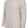 Koszula męska Monti bawełniana w prążki, dwustronna tkanina, Classic Fit kolor beżowy bok
