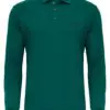 Bluza polo męska z kołnierzykiem Vento, bawełna 100% napy kolor zielony przód