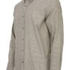 Koszula męska na zimę Todi, gładka, bawełniana, Classic Fit kolor zielony bok